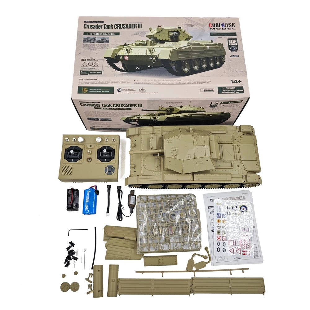 CoolBank G2078 British Crusader RC Tank – Authentic Detail, Action & Sound!